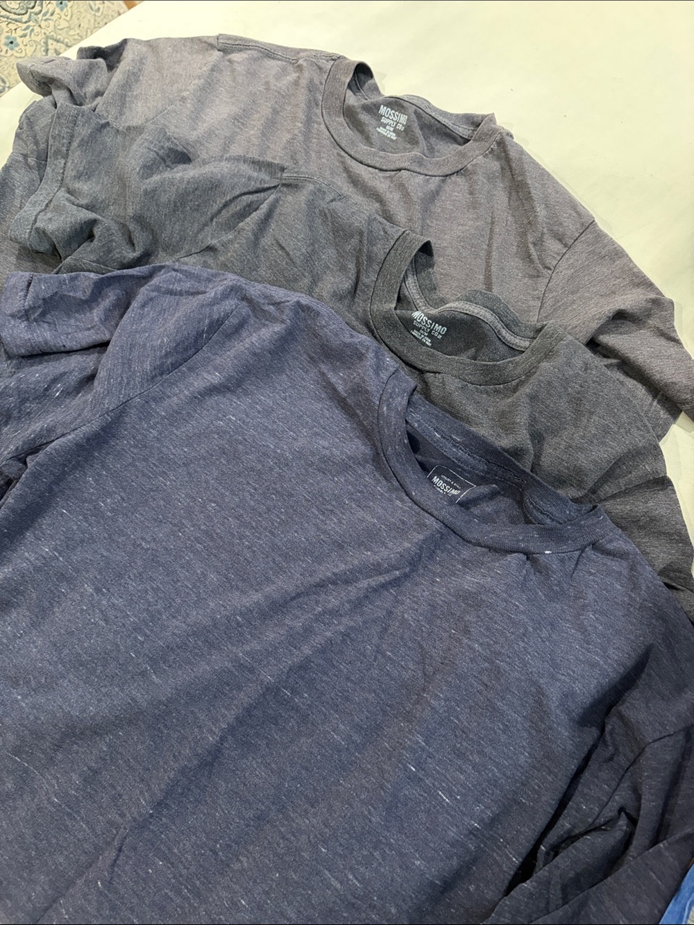 Mossimo Supply Co. Long Sleeve Crew Neck Tee in Navy and Charcoal